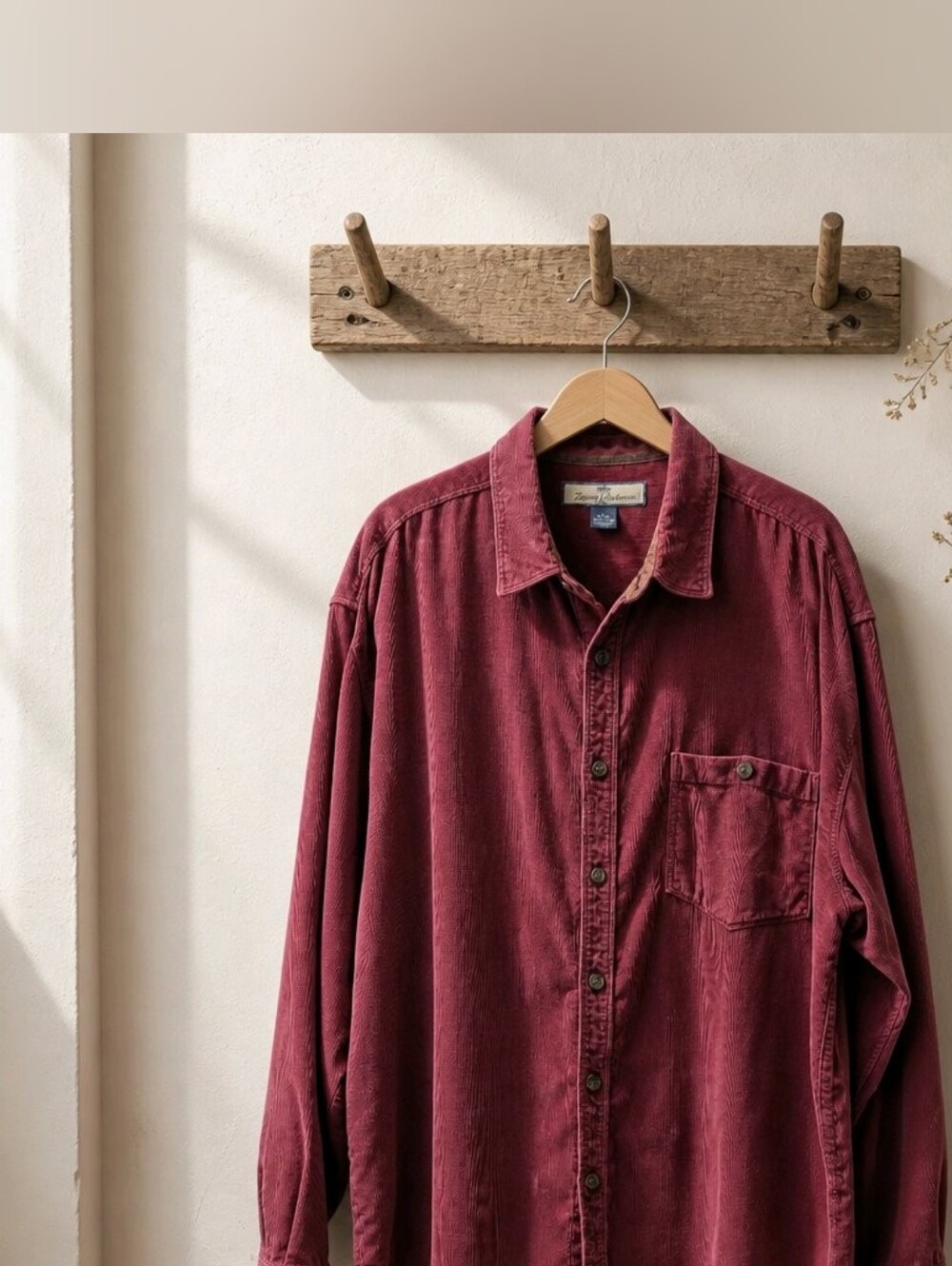 Tommy Bahama Silk Blend Button Down Ribbed LS Shirt